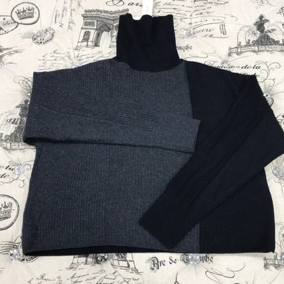 TOPSHOP Knitted Crop Turtleneck Sweater - Picture 3 of 6